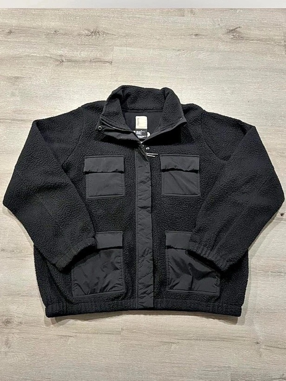 Vuori Alpine Sherpa Jacket men's black fleece jacket- Size XL